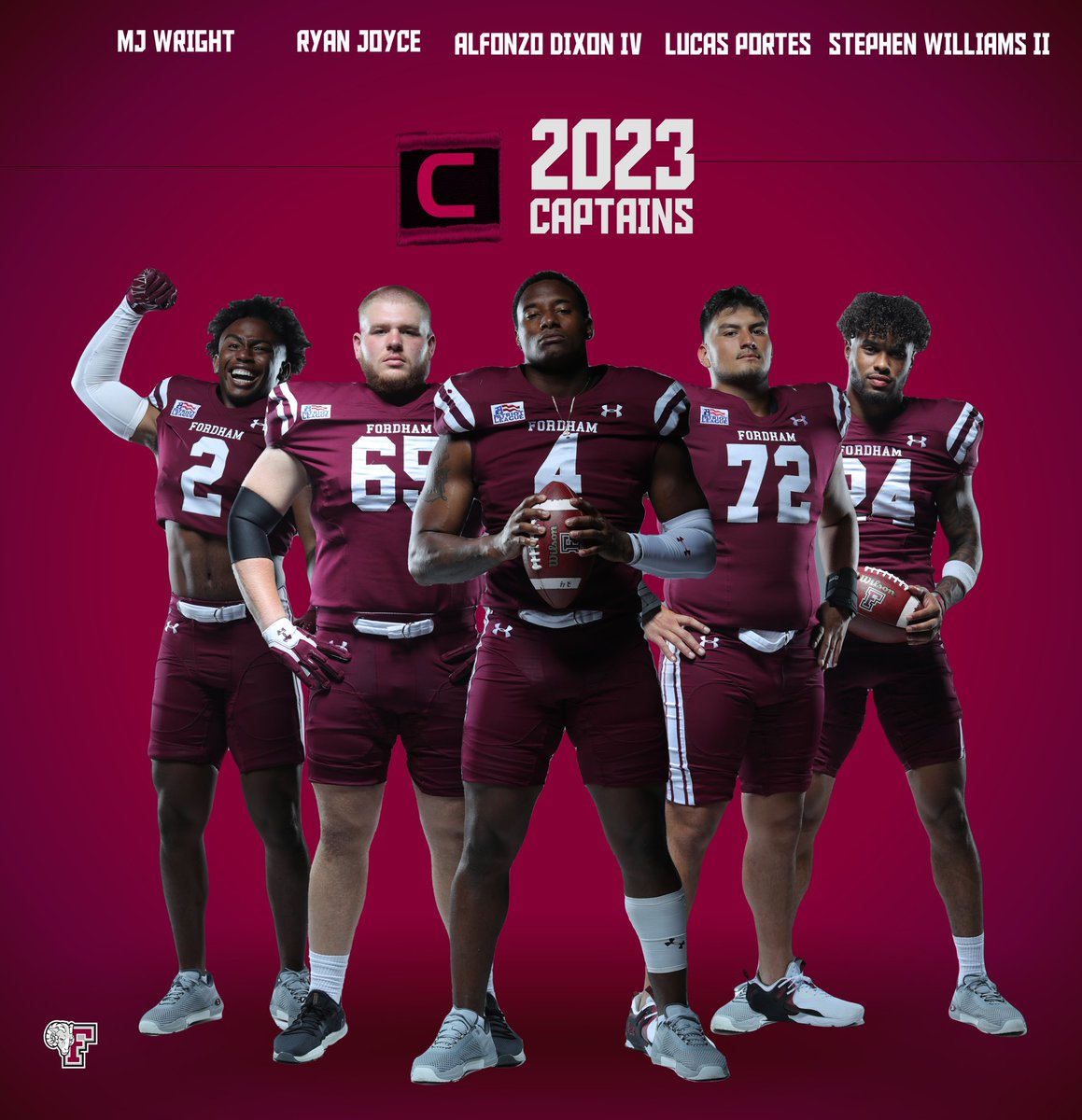 FORDHAMFOOTBALL's tweet image. Alright, Rams… here are your 2023 TEAM CAPTAINS 👏🤩🏈

#RAMILY