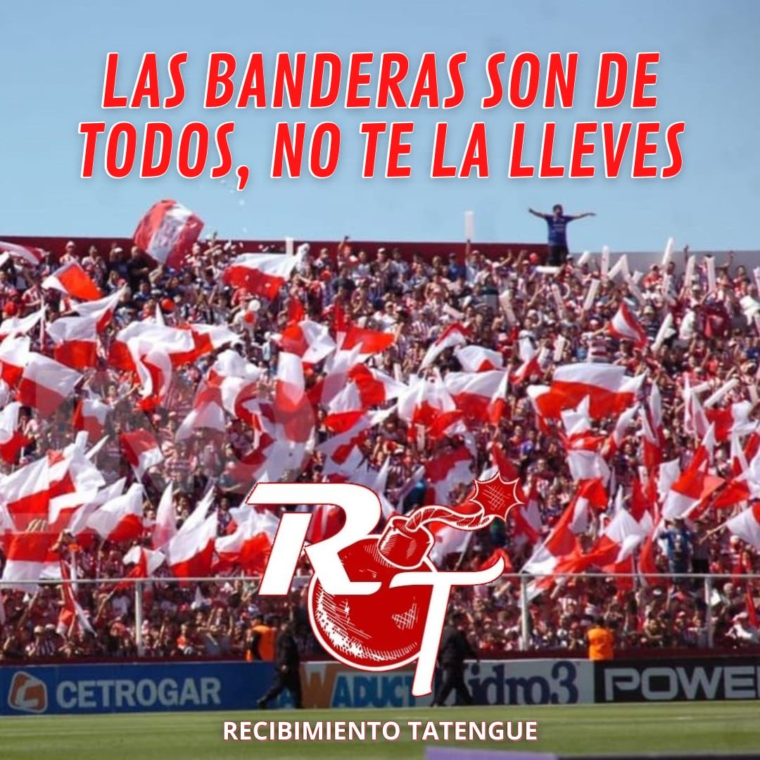 Hola TATENGUES… aclaración importante,las banderas TIENEN QUE QUEDAR EN LA CANCHA SI O SI,se van a poner lugares donde dejarlas y gente juntándolas.
Confiamos plenamente en ustedes,sabemos que las van a cuidar🇦🇹

Ayúdanos compartiendo !!!! Gracias

#FiestaYcarnaval