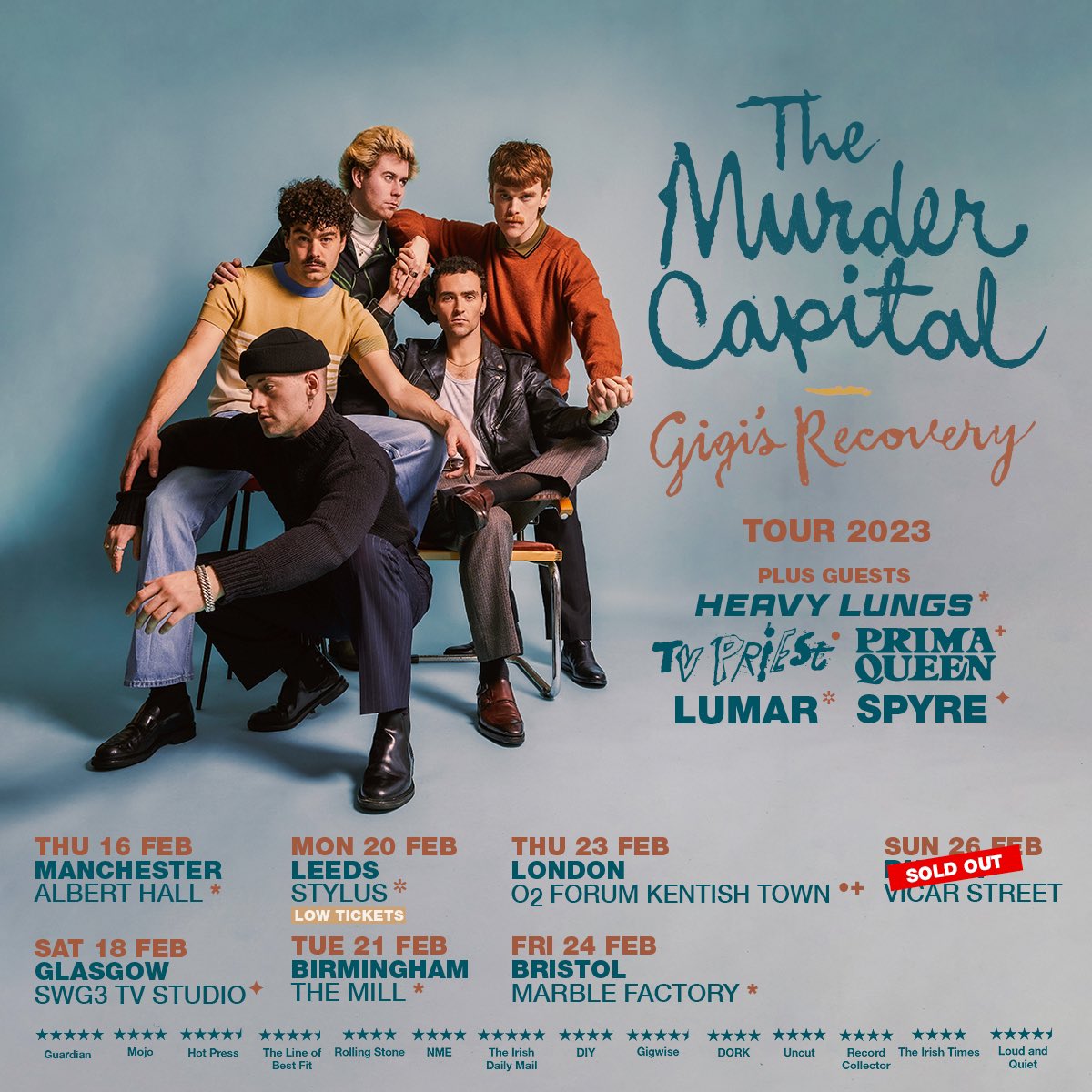 MurderCapital_'s tweet photo. UK TOUR STARTS TOMORROW
FINAL TICKETS HERE: https://t.co/tGZ2b0UpG2 https://t.co/I6KXjkE0VO