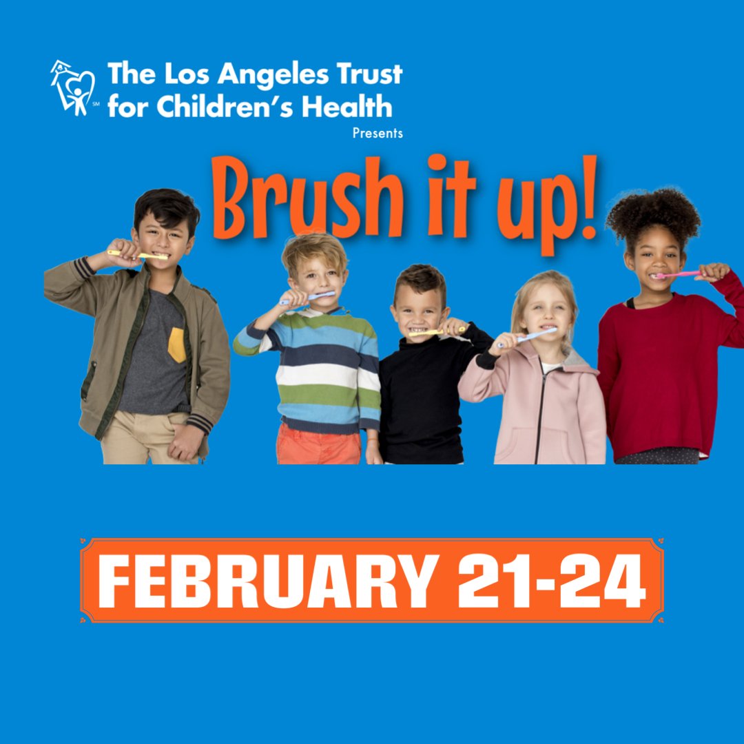 February is National Children’s Dental Health Month, Join The L.A. Trust February 21 - 24 for daily videos with their staff which will include surprising facts and fun challenges. #toothdance #dentalhealth #childrenshealth
