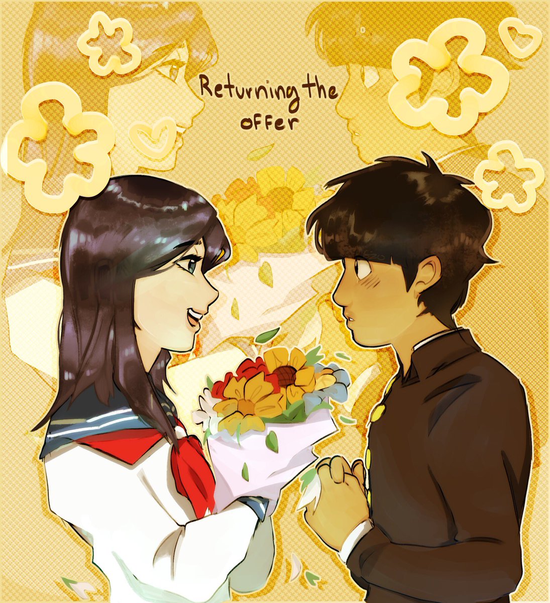 gegizo's tweet photo. Haiii happy late valentines guyz 
Credit from the backround to my bestie boinoi bear @stars__xp 💞💞

#mp100 #ValentineDay #tsumob https://t.co/jR14WINZoC