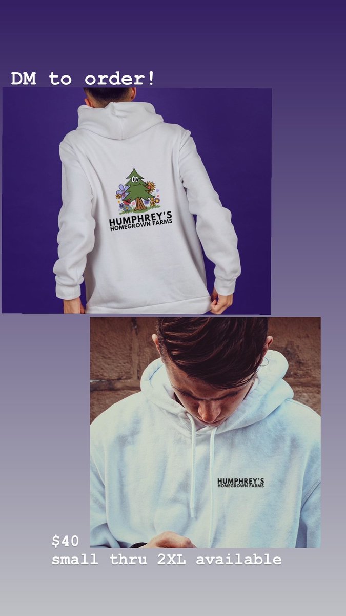 support your local tree farmer. buy a shirt &amp; hoodie for you and all your friends. DM to order.