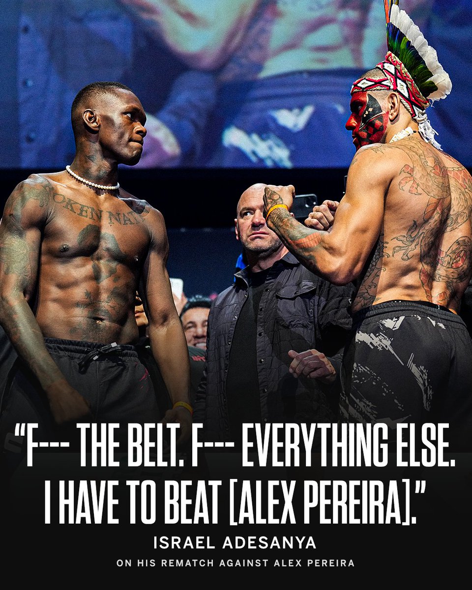 espnmma's tweet image. Adesanya is ready to settle the score against Pereira at #UFC287 💪