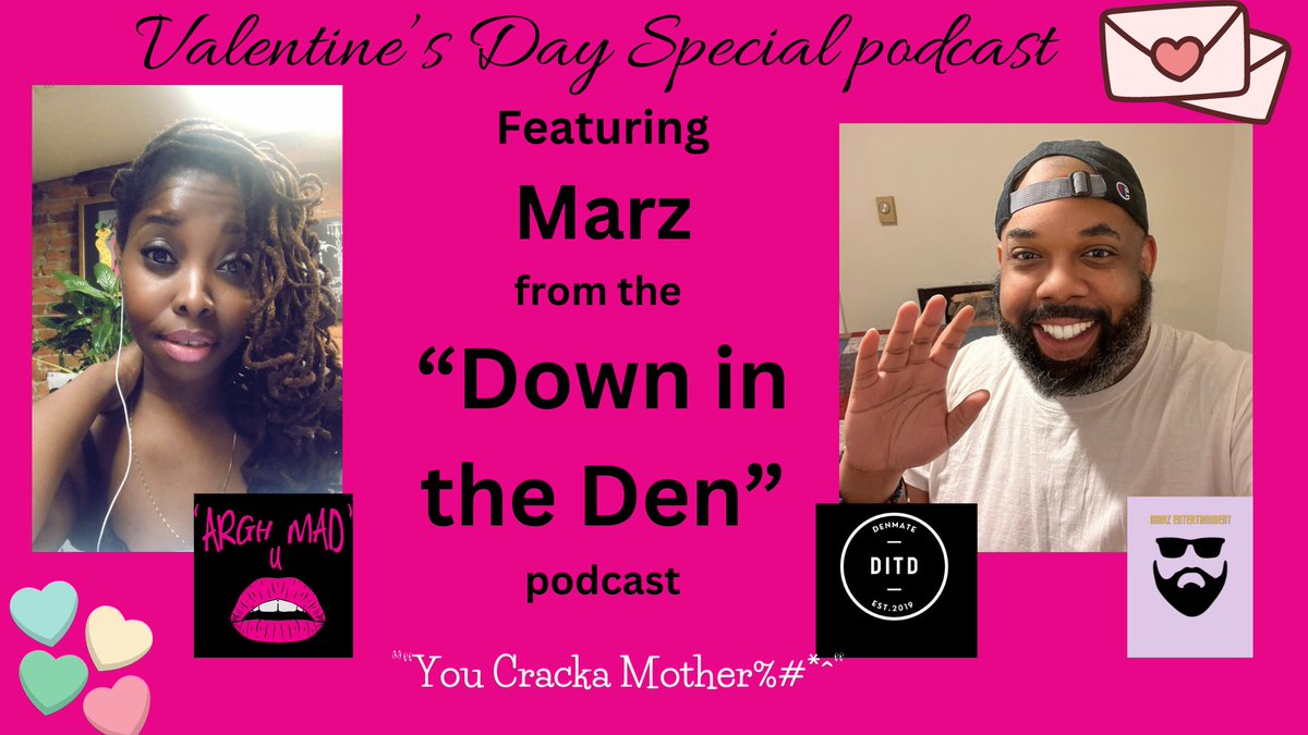Valentines Day Special episode now available featured Guest Mr. @marz_entertainment. #blackpodcasters #collab #datenight #blacklove arghumad.libsyn.com/untitled?tdest…