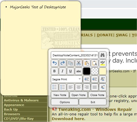 majorgeeks's tweet image. New! #DesktopNote gives you an #OpenSource #desktop note-taking app full of features.
majorgeeks.com/files/details/… #notes