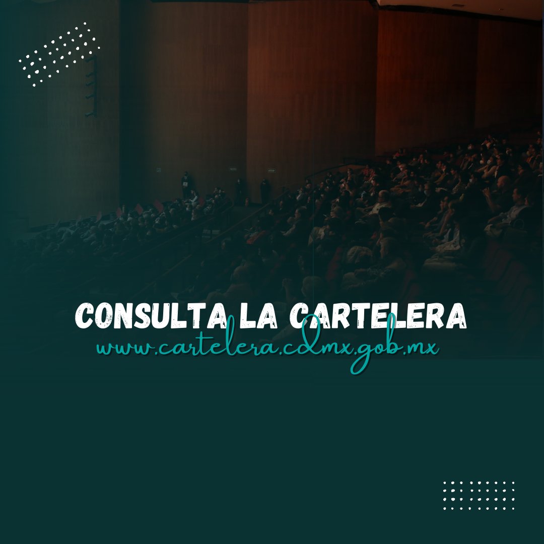 ¿𝗤𝘂𝗶𝗲𝗿𝗲𝘀 𝘀𝗮𝗯𝗲𝗿 𝗻𝘂𝗲𝘀𝘁𝗿𝗮 𝗽𝗿𝗼𝗴𝗿𝗮𝗺𝗮𝗰𝗶𝗼́𝗻? 🧐 Te invitamos a visitar la cartelera cultural de la Ciudad de México. Ingresa a: cartelera.cdmx.gob.mx #SalaSilvestreRevueltas