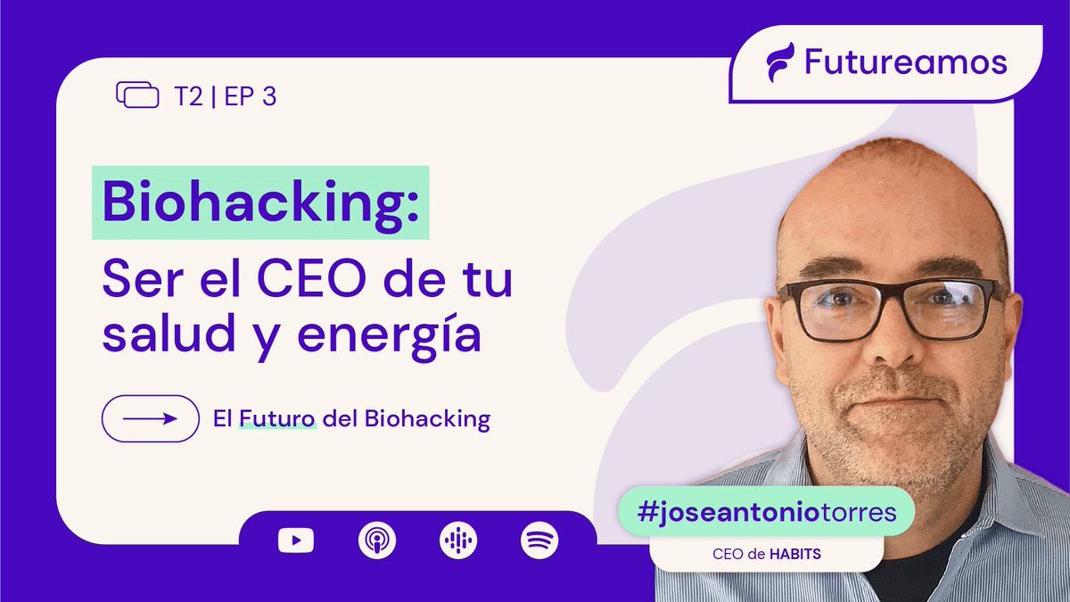 futureamos's tweet photo. #NuevoEpisodio | BIOHACKING: Ser el CEO de tu Salud y Energía.
Futureamos con José Antonio Torres, CEO de @habitsai, donde conversamos sobre el Biohacking ▶️ https://t.co/rXIOR10I1t

🎙️: @LaVillegas1 y @dianadaniels 

#futureamos #ceo #biohacking #Trending #salud #Energia https://t.co/w1aZfl7Zs2