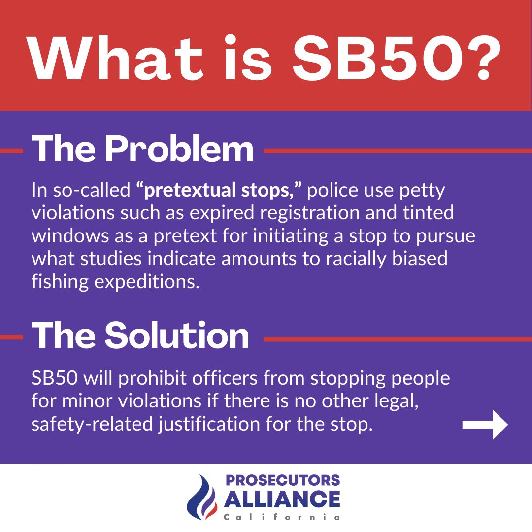 ProsecutorsAct's tweet photo. Sign the petition to urge your legislators to support SB50 and eliminate pretextual police stops:
https://t.co/aHp2lU4jOg https://t.co/rVvhGb2dxj
