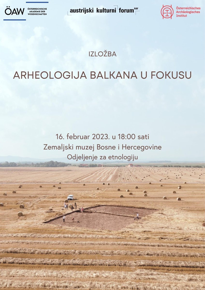 Zemaljskimuzej's tweet photo. ARHEOLOGIJA BALKANA U FOKUSU

Zadovoljstvo nam je pozvati Vas na otvaranje izložbe „Arheologija Balkana u fokusu“ koja će se održati 16.02.2023. godine u 18:00 sati u Zemaljskom muzeju Bosne i Hercegovine.

U sklopu istraživačkog projekta Fonda za unapređenje znanstvenog rada https://t.co/sQhYJYjW7V