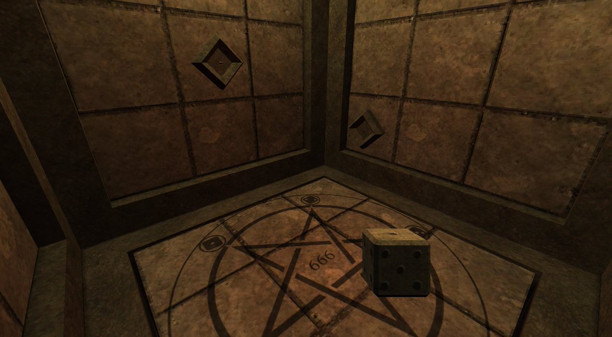 Tinkering with first person camera, dices and satanic rituals. Game jams are fun! 👹 #indiedevhour