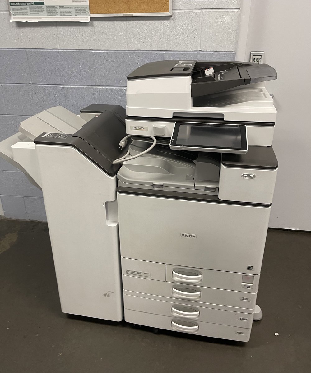 KingSerpentico's tweet image. Can you believe that this arena in Laredo has THE Ricoh MPC 4504 (WITH Fax option)?!?! 

It’s a fax machine collectors dream.