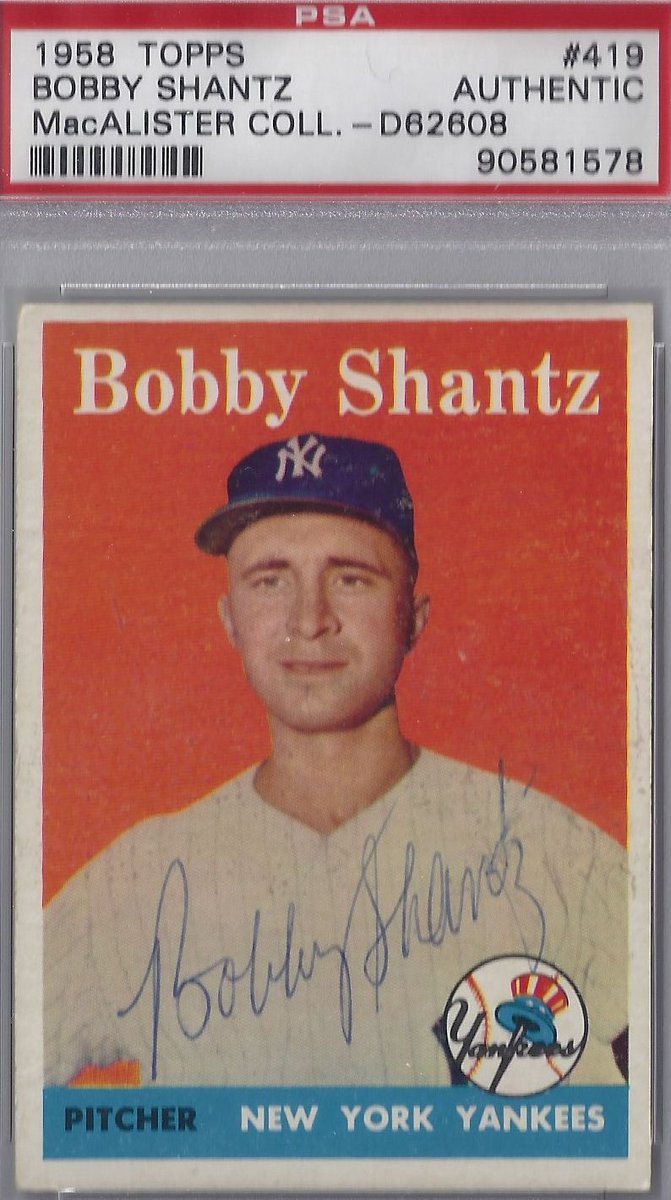 Vintage Classic Sports Cards on Twitter "es/1958toppsbobbyshantz