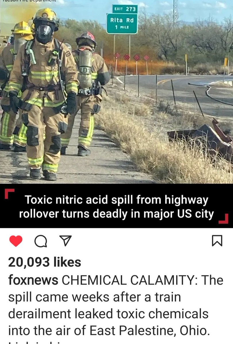 PaulaRayMandl's tweet photo. This needs to be thoroughly investigated.
#Incompetence, #poortraining, an #accident or was it #deliberate???
#OhioChemicalDisaster 
#OhioChemicalDisaster 
#Ohiotrainderailment
#Toxicnitricacidspill https://t.co/1WPVc3QdR1