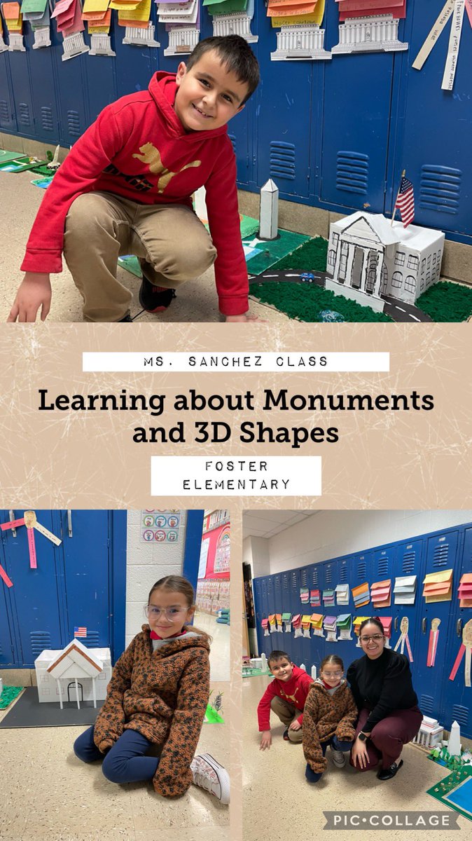 EarlyLearnWill's tweet image. Wonderful work by Ms. Sanchez students at Foster Elementary. They combined what they learned about monuments and 3D shapes to build their own replicas.
#TeachingOutsideTheBox
@fosterdisd 
@DISDcamposeco 
@EarlyLearningM1 
@ReadBIGDallas