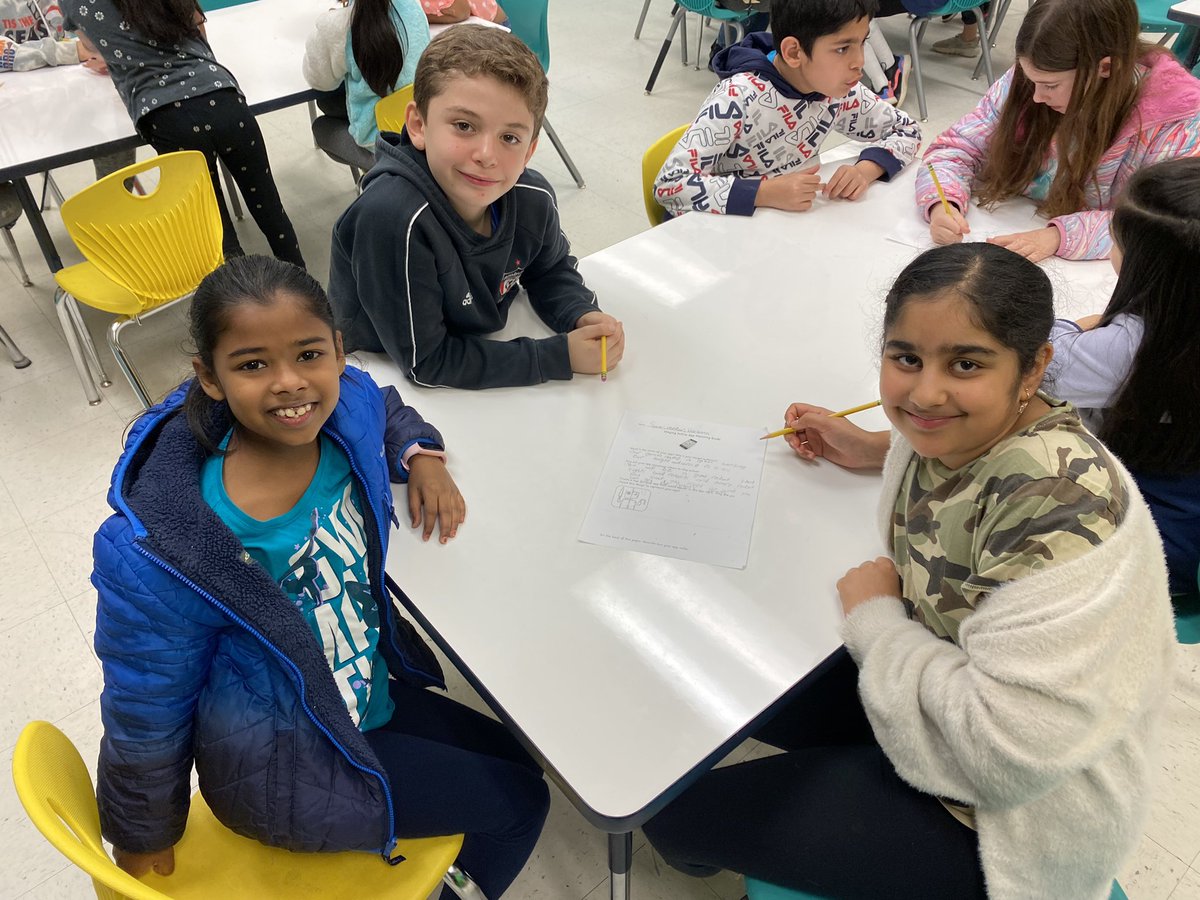 4th Graders are working collaboratively in Brain Building to design an app that encourages people to stay active - they have some great ideas! <a href="/npepanthers/">New Prospect Panthers</a> <a href="/NewProspectPE/">Jessica Brooks</a> 🌻🎉💙