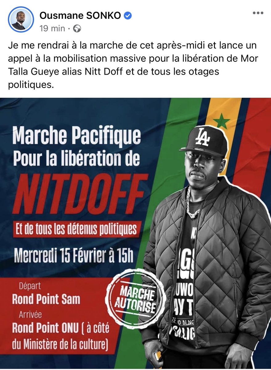 congaanel's tweet photo. Tous à la Marche #FreeKillah https://t.co/v0xJC4ZO45