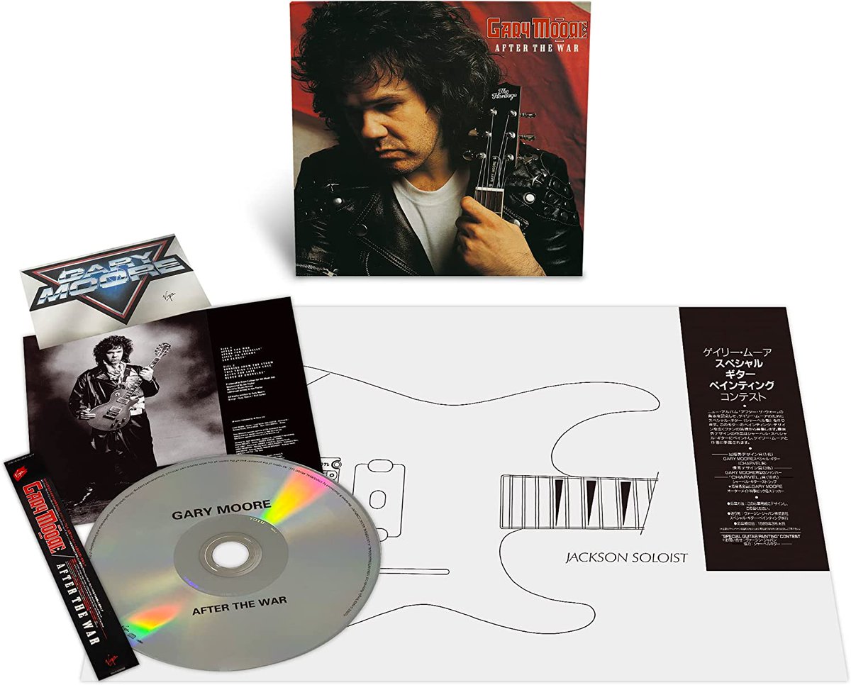 Nine #GaryMoore albums are to be reissued on CD in the Japan 'paper sleeve' / vinyl replica format. All come with bonus tracks > bit.ly/3IqLe1F