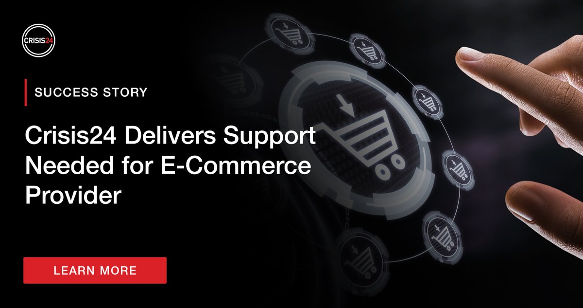 GardaWorldC24's tweet image. Find out how Crisis24 strengthens this client&apos;s duty of care program and improves organizational resiliency through embedded intelligence and security services:  bit.ly/3XzJV4K.

#EmbeddedIntelligenceServices #CrisisandSecurityConsulting #ecommerce