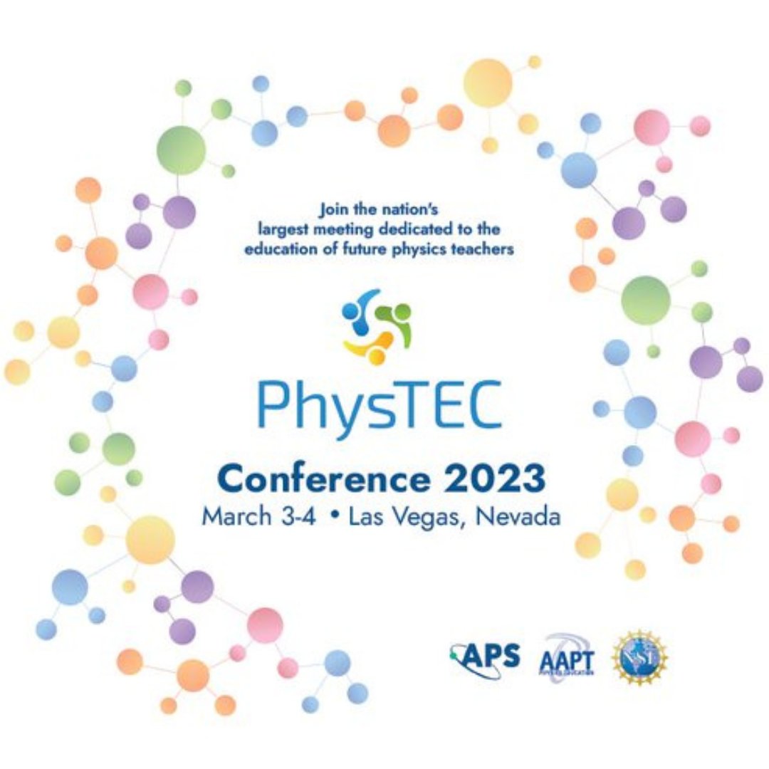AAPTHQ's tweet photo. Last chance! Registration for the PhysTEC Conference 2023 closes this Friday, Feb 17. Don’t miss out on the nation’s largest meeting dedicated to the education of future physics teachers. https://t.co/OURqGurARq #PhysTEC23 #stemcareers https://t.co/CADJkSgIIC