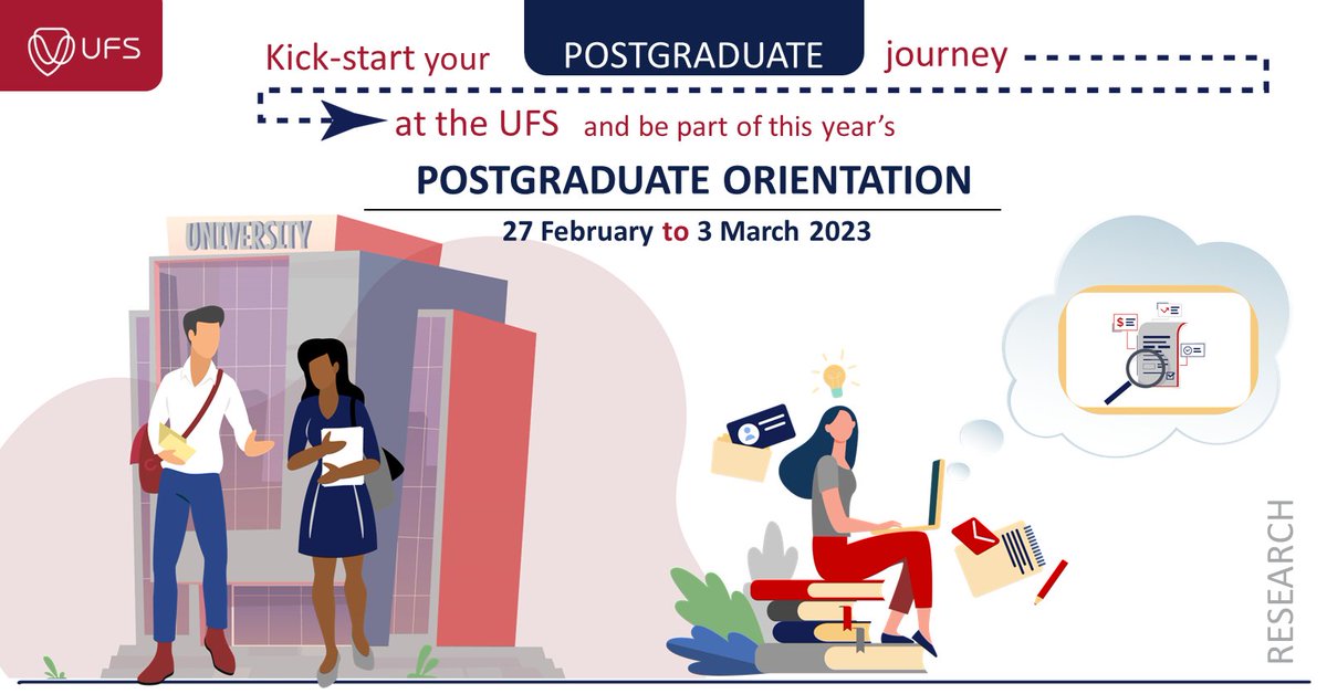 UFS on Twitter "2023 Postgraduate Orientation Week Kickstart your