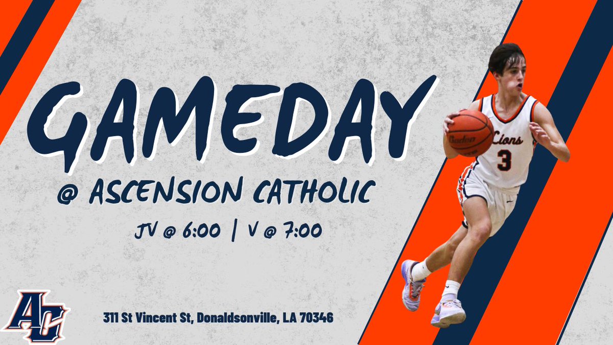 achathletics's tweet photo. The Lions travel to Ascension Catholic tonight! 

⏰: JV @ 6 | V @ 7
📍: Ascension Catholic 
🎟️: Cash at the gate 
📺: NFHS Network 

#FindAWay #WhyNotACH https://t.co/xAd8cBxmMD