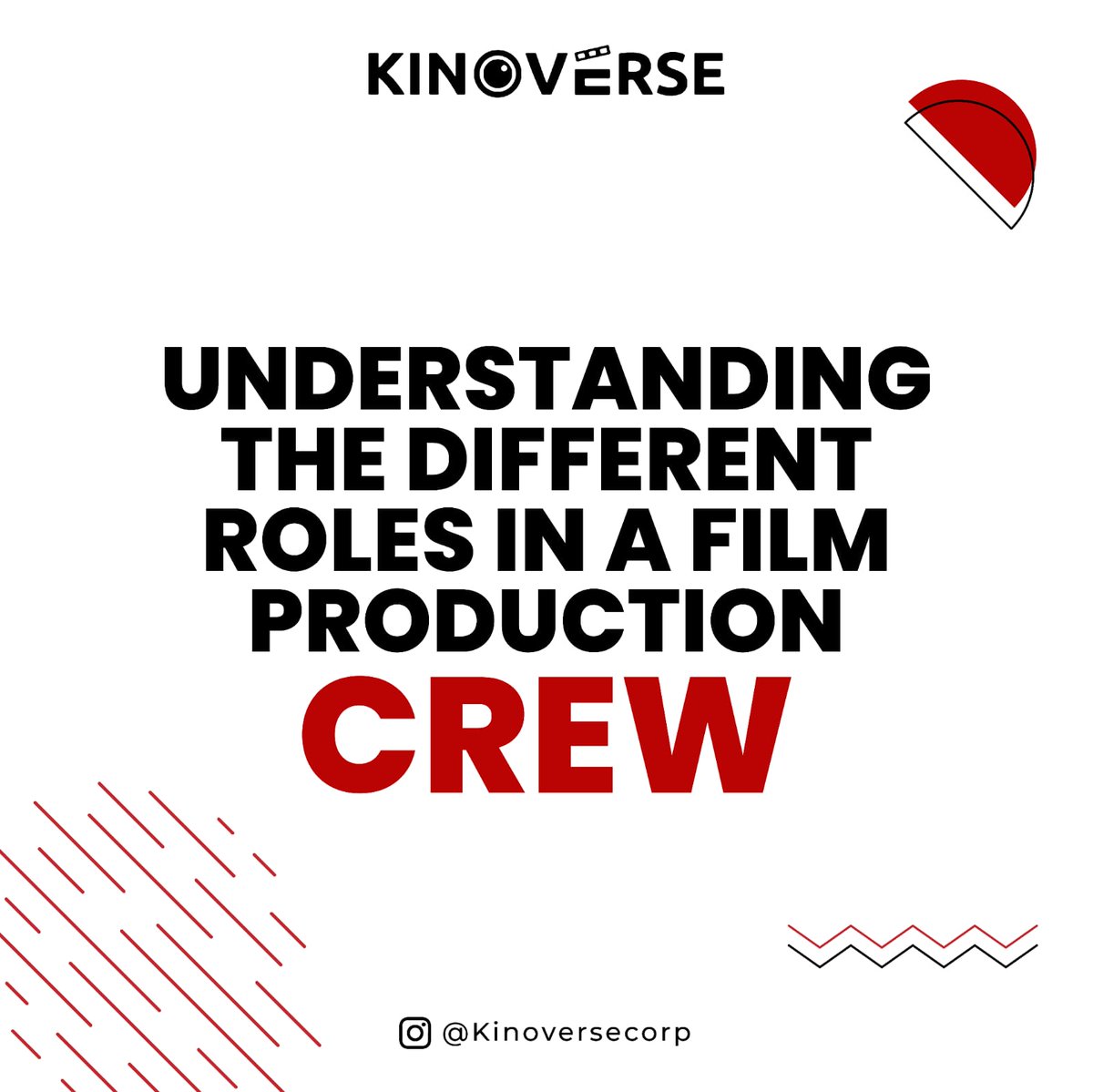 KinoverseCorp's tweet photo. Behind every great film is a talented production crew with unique roles. Let's dive into understanding the different pieces that make the movie magic happen 🎥🎬 #filmmaking #productioncrew #behindthescenes https://t.co/5lvEGr3BD5