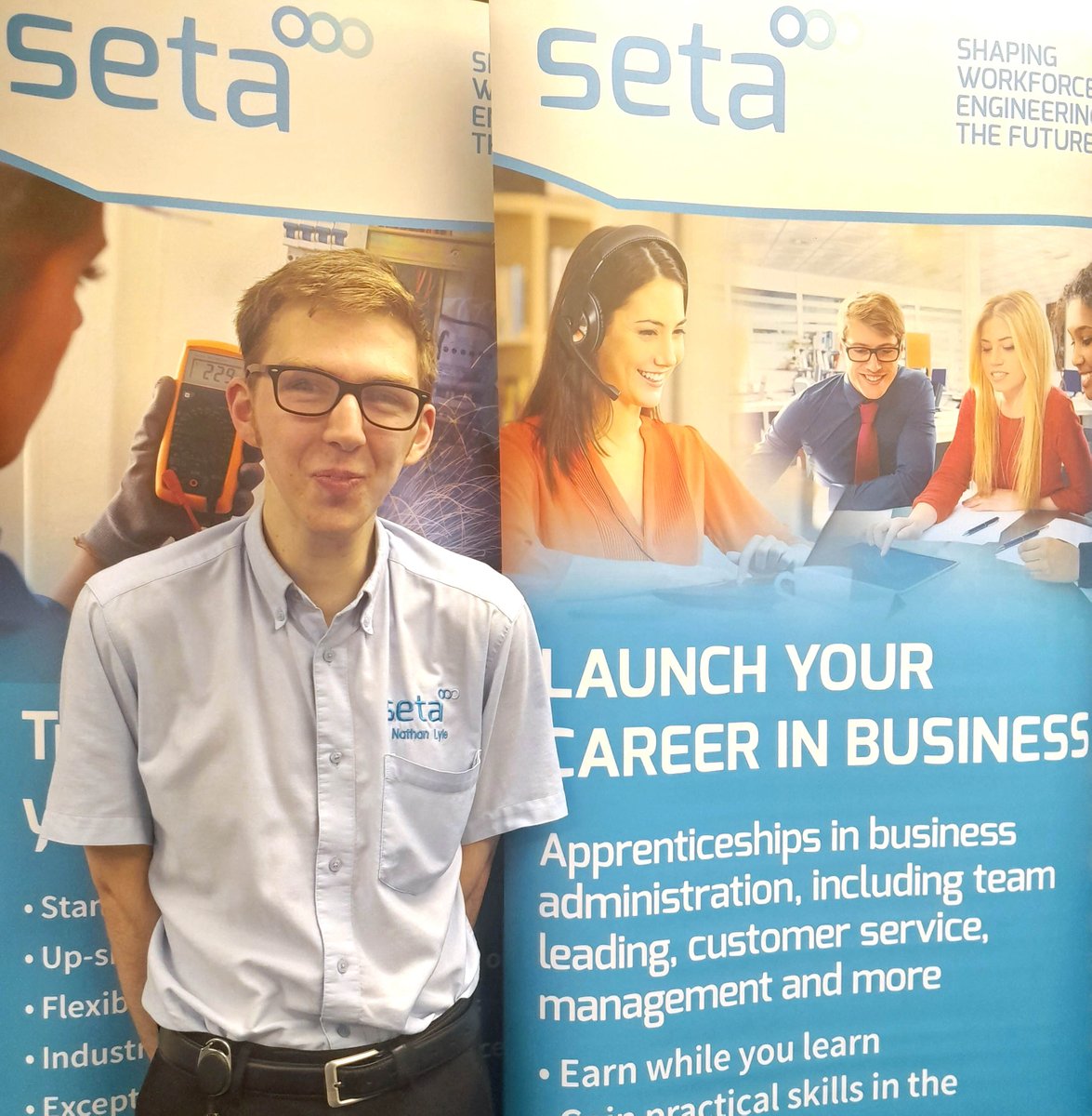 Seta would like to wish Nathan Lyle the best of luck at tonight's GTA England Apprentice of the Year Awards. Regardless of the outcome, this is a great achievement and we are very proud of him.