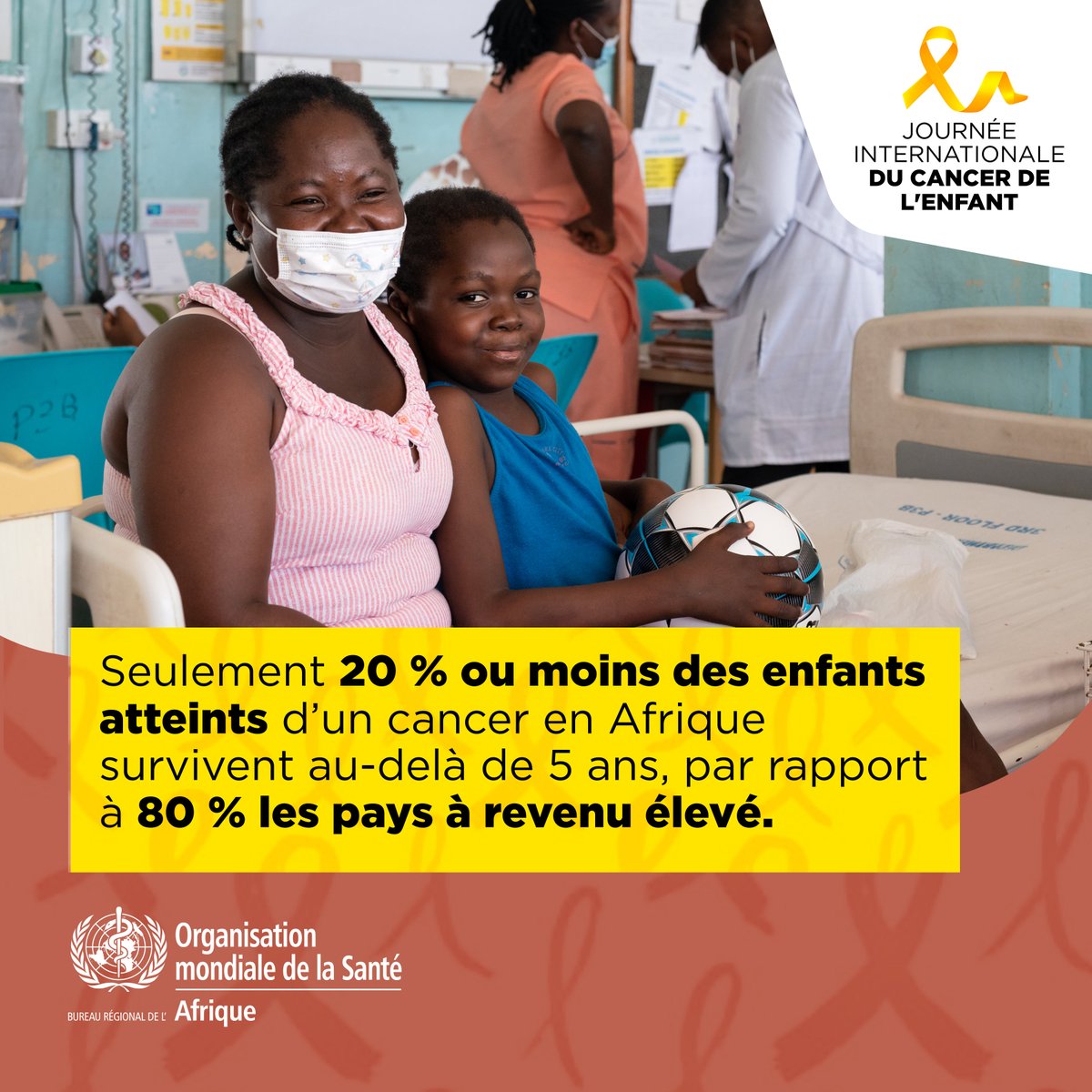 L’Initiative mondiale de l’OMS contre le #CancerDeLEnfant travaille pour augmenter le taux de survie des enfants atteints de cancer en : 
👉🏿renforçant la qualité des services 
👉🏿augmentant la priorité accordée au cancer de l'enfant
👉🏿améliorant leur qualité de vie
 
#ICCD2023