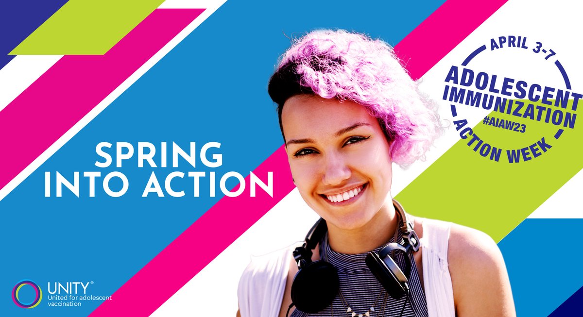 As #AIAW23 approaches (April 3-7), it’s time to spring into action to ensure your adolescent patients are up to date on their immunizations. Together, we can help provide long-term protection from infectious and life-threatening diseases. Learn more: unity4teenvax.org/aiaw23/