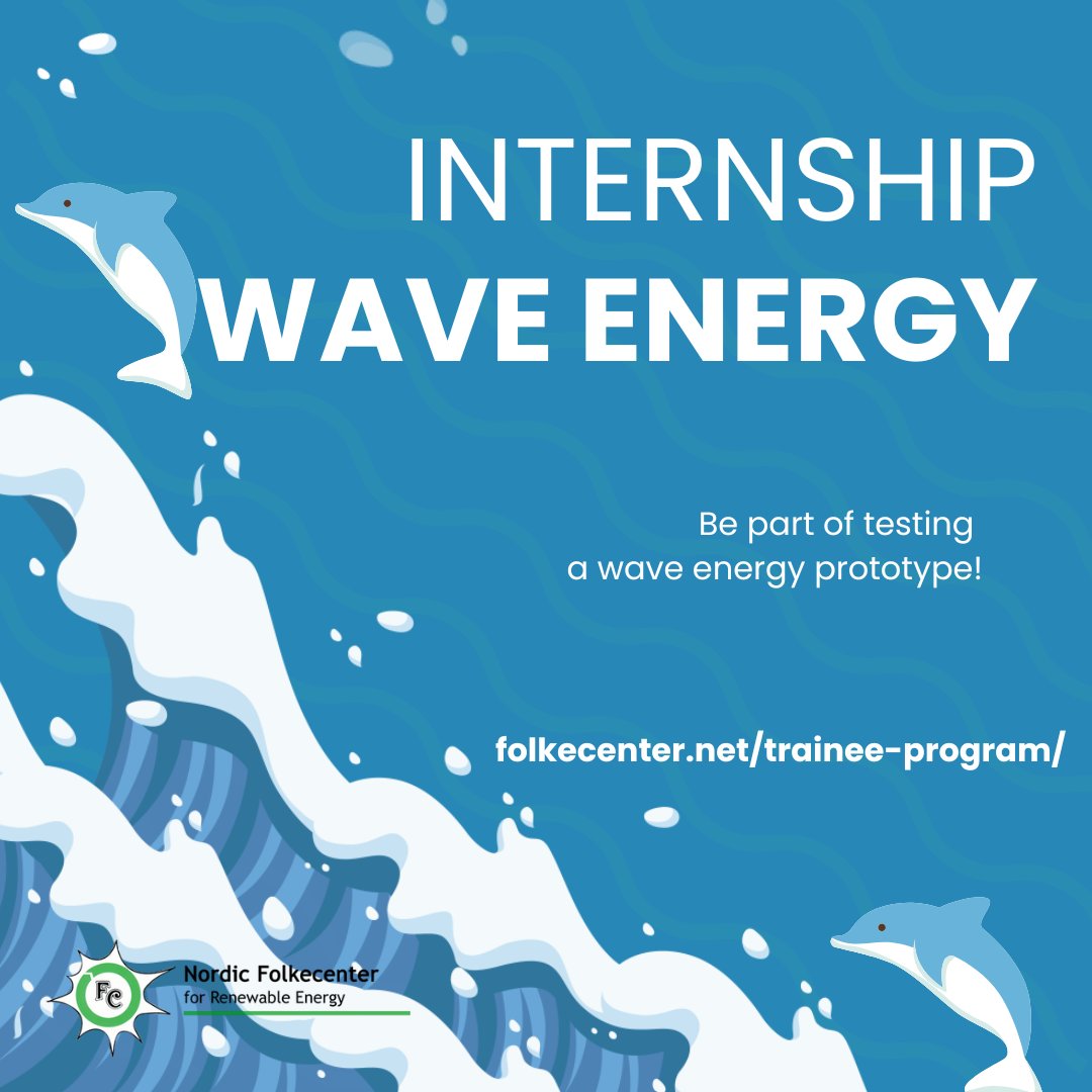 We are looking for 2-3 interns within the fields of Mechanical & Electrical Engineering for a project with a wave energy startup. Starting as soon as possible 😉 folkecenter.net/internship-pos… #folkecenter #internships #waveenergy #electricalengineering #mechanicalengineering