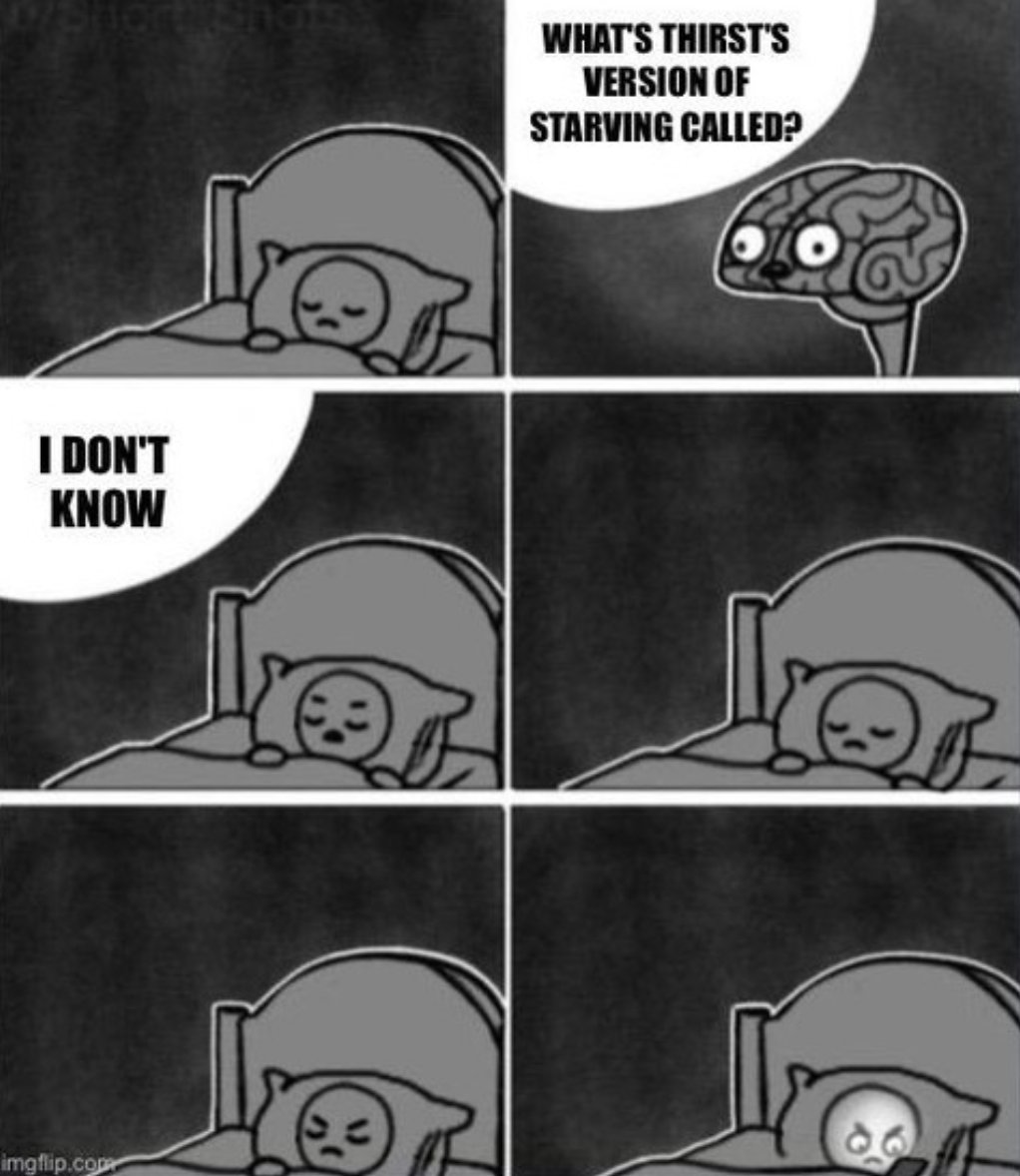 Men's Humor on Twitter "Dehydrated?"