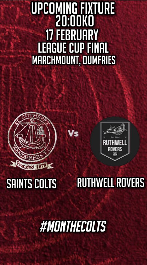 SaintColts's tweet photo. As a new club only 8 months old and in our first season we are delighted to be playing in the Final of the Dumfries Sunday Amateur League Cup. 

This already is a great achievement for our young team and now it's time to take it 1 step further ! 👍🏻⚽️🏆

We are the Colts 👍🏻⚽️🔵⚪️ https://t.co/3EPAd6Zrme
