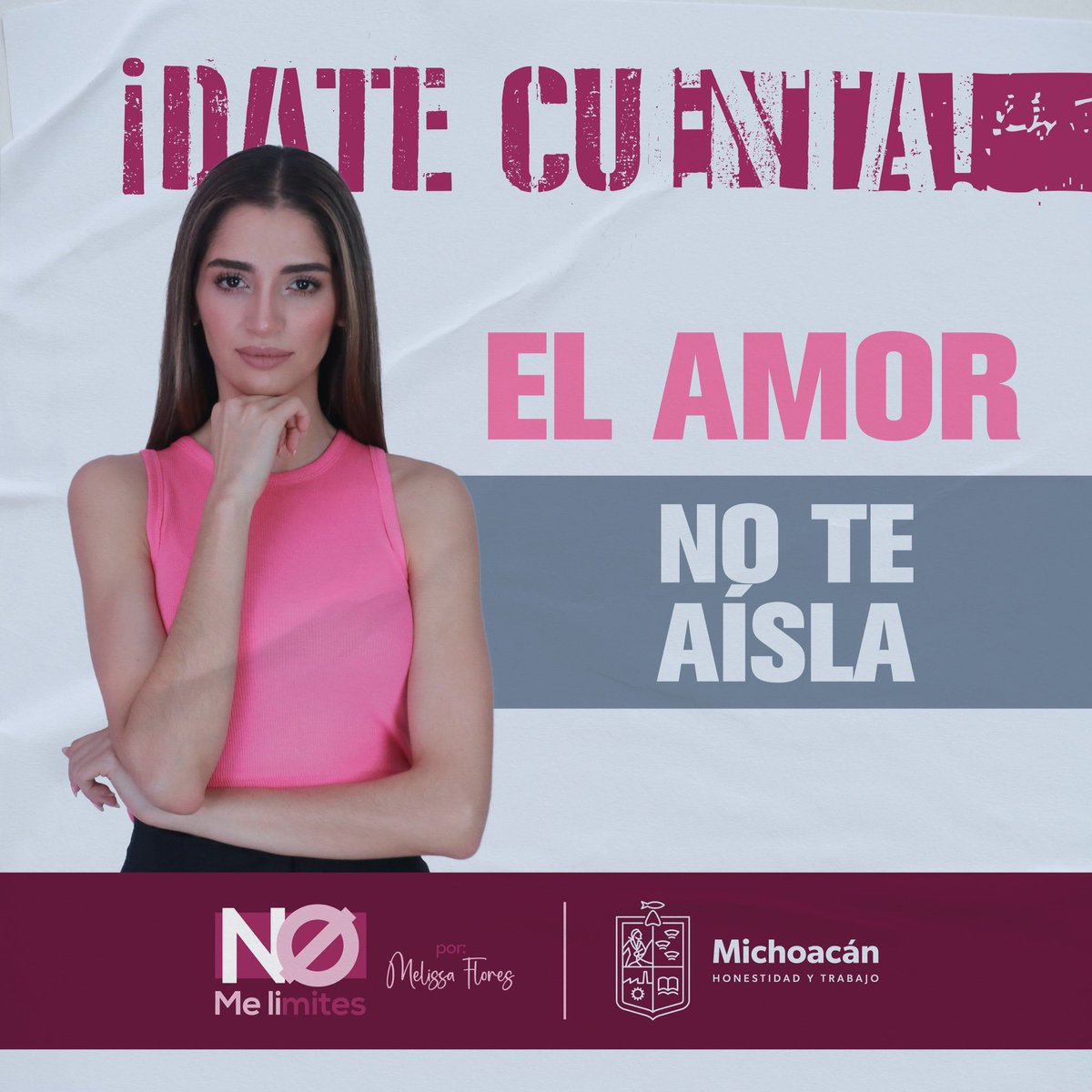 IIFEEM_MICH's tweet photo. Si tu pareja te ama, nunca va a separarte de tus familiares y de tus amigos. La violencia no siempre se manifiesta con un golpe, #DateCuenta que el amor no te aísla. https://t.co/175O5yoU74