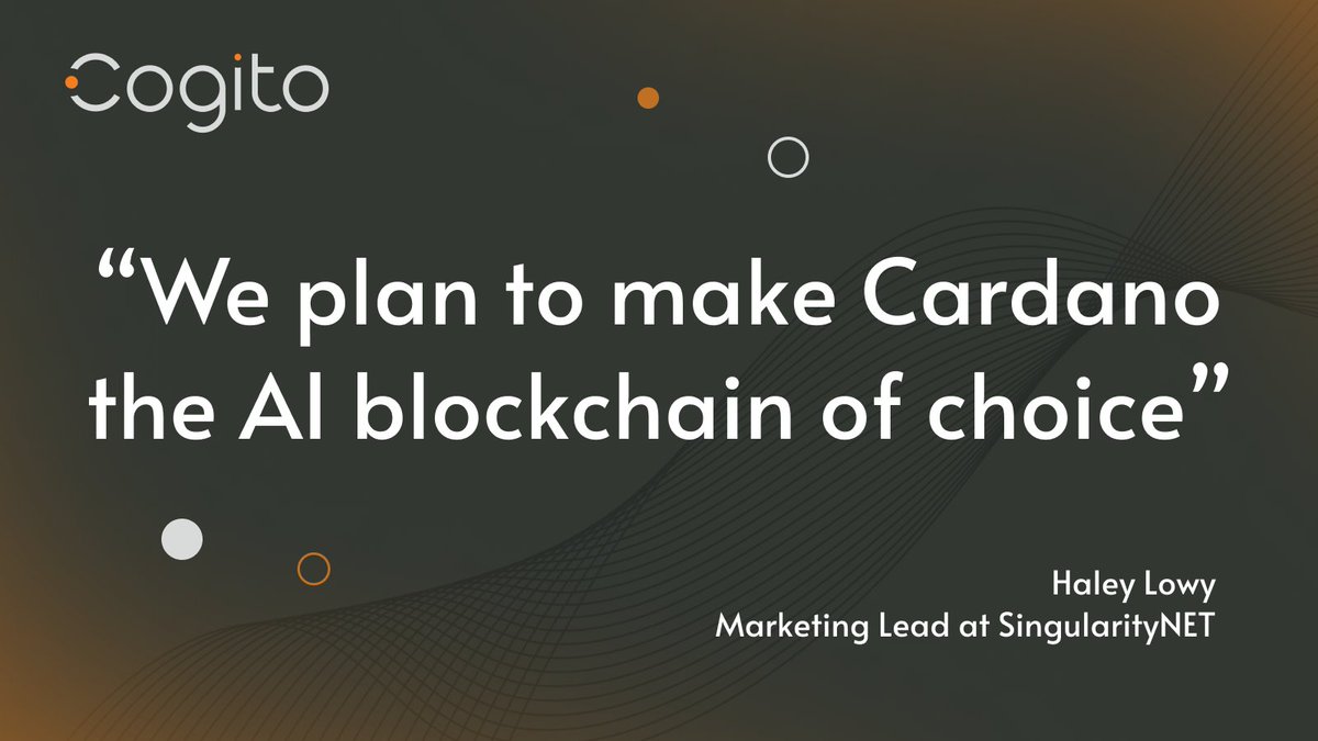 1/🌐 #Cardano is the core technology @SingularityNET, and its spin-offs, such as @cogitoprotocol, @nunet_global, or @JamGalaxy, are utilizing.

🧠Why is Cardano such an attractive choice for #AI development?

Let's dig in 👇