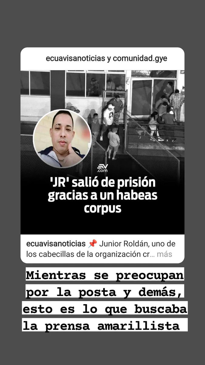 sebaslarco19's tweet image. La prensa se victimiza, los capos salen de la carcel, simple, golpear al gobierno q más a luchado contra el narcotráfico ese es el objetivo de la mala prensa amarillista #LaPosta #vendidos #ecuador @VillaFernando_ @CarlosVerareal @LassoGuillermo
