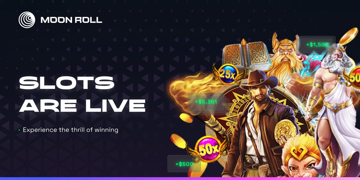 SLOTS ARE NOW LIVE ON moonroll.io

💰 Try them and experience the thrill of winning

🔁 RT for a chance to win 5 FREE spins