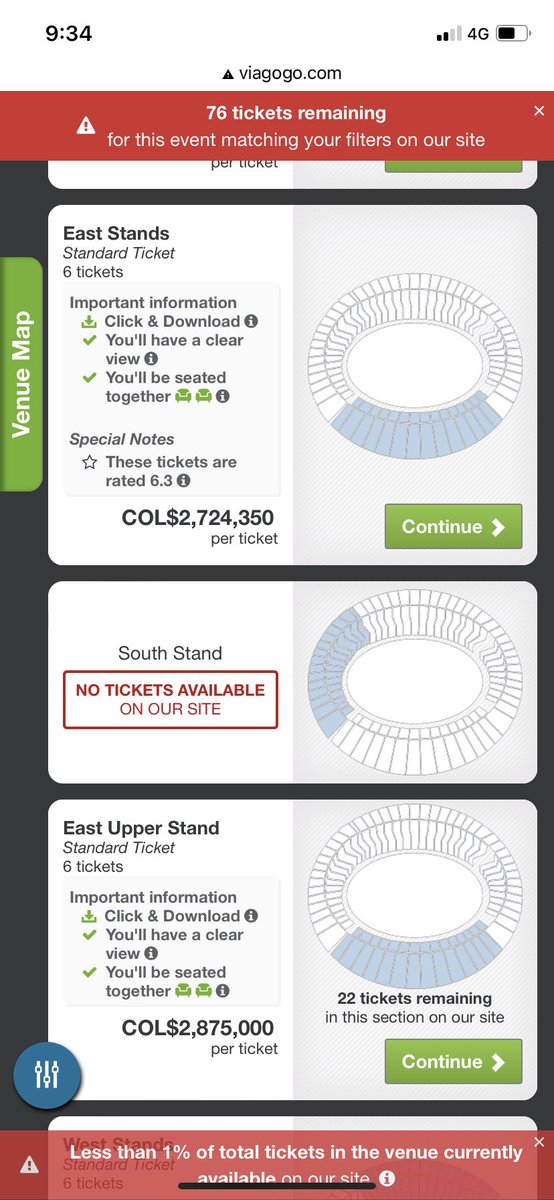 laydini1's tweet photo. Cómo es posible que la página Viagogo esté revendiendo las boletas de RBD, precios de 1.500.000 para norte cuando en realidad costaban 90mil pesos 😶#rebelde #eticket #RebeldeEnColombia https://t.co/rlfOx8PdTY