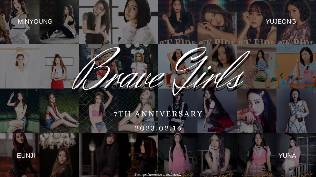 Happy 7th Anniversary Brave Girls💖
#BraveGirls #브레이브걸스 #Fearless #7th_Anniversary #Minyoung #Yujeong #Eunji #Yuna #AlwaysWithBraveGirls #Fear7essWithBraveGirls #BraveGirls_Forever