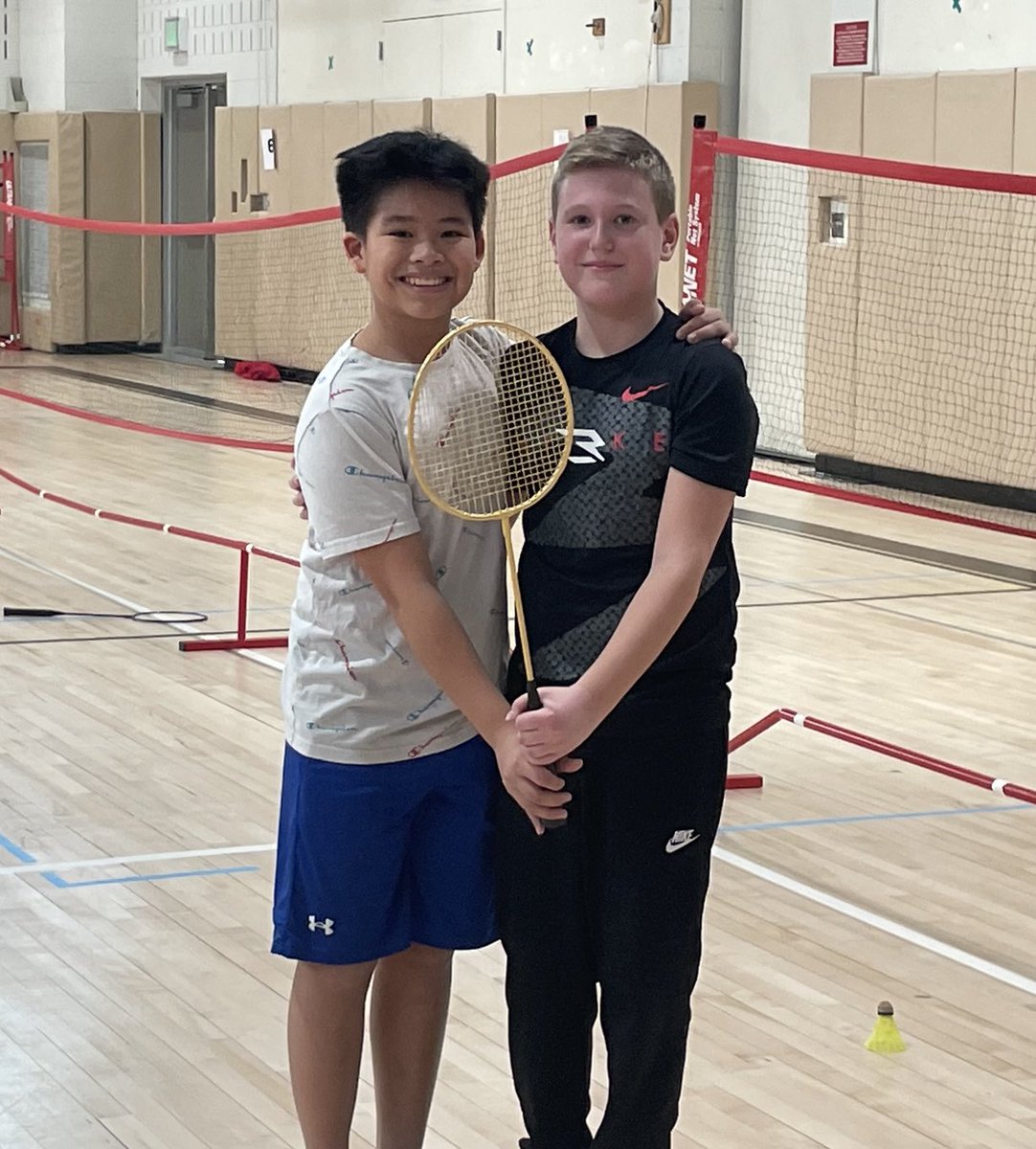 M6276Barker's tweet photo. The unstoppable force of nature, Humphrey and Josh with 10 straight wins. #Badmintonchamps #Prompicture?@WilletsRoadMS https://t.co/L5m7IUHjkf