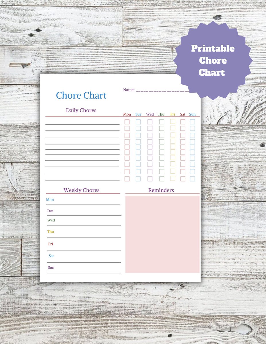 DokesCo's tweet image. Excited to share the latest addition to my #etsy shop: Printable Kids Chore Chart, Responsibility chart, Daily and Weekly Tasks for kids, kids chore planner, US letter and A4 Sizes etsy.me/3IpUh2Q #chorechart #printable #kid #organization #happyplanner #family