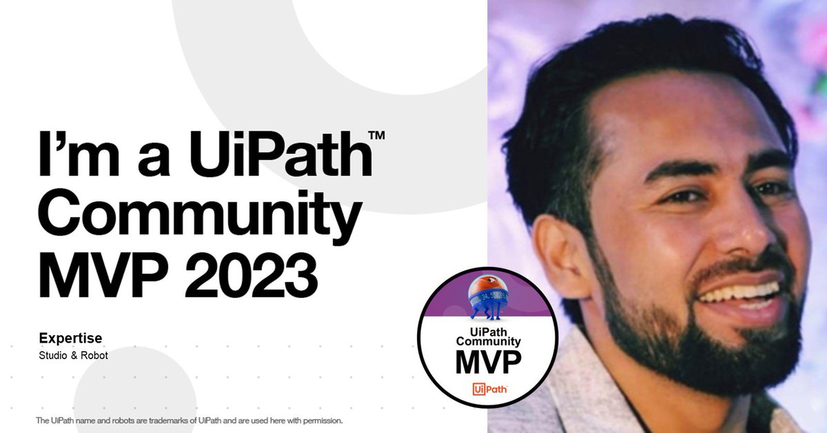imranloon's tweet photo. UiPath Community MVP 2023 - a long awaited milestone

#ThankYou #uipath @tech_mahindra

#rpa #roboticprocessautomation #mvp #uipathcommunity https://t.co/9atwjHQKFs