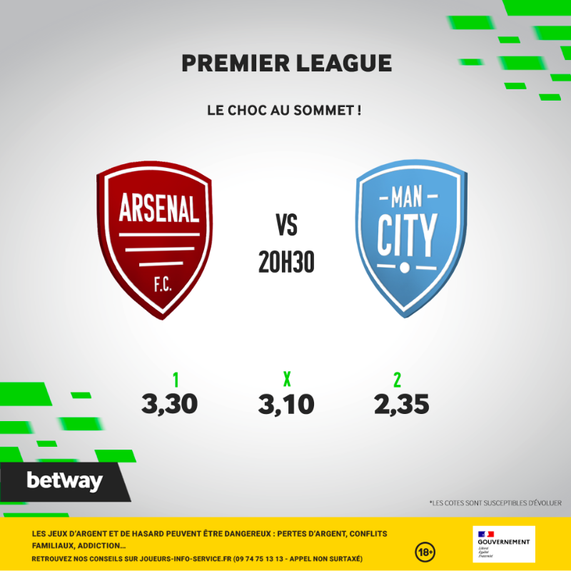Betway_Fr's tweet photo. Un programme bien chaud pour ce soir 🔥 : 

👉 Dortmund - Chelsea en Ligue des champions.

👉 Le choc Arsenal - Man City en Premier League.

Quels sont vos pronos ? ✅t