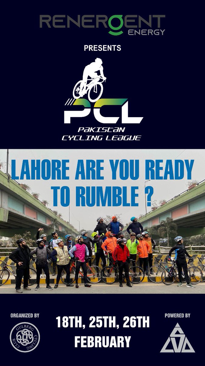 Are you ready #Lahore ??? For the first time in Pakistan we will be having a cycling league!!! #pakistancyclingleague #cycling #cyclinglife #teamgcc @CasualRao @kaamran @CyclingLahore @UCI_cycling @DirectorateSCT @ultradesi_ @DesiMountaineer @shahmadzafar @CyclingIsb @bikestanpk