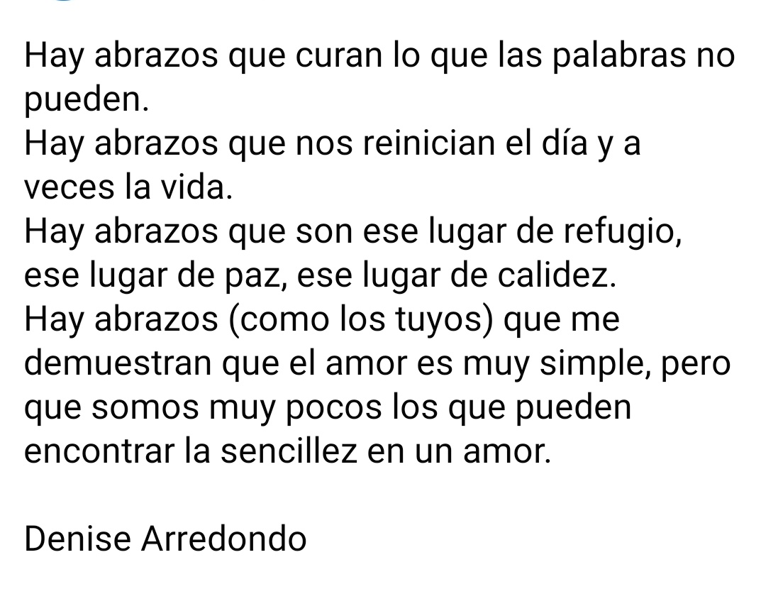 Hay abrazos que son refugio... 💜