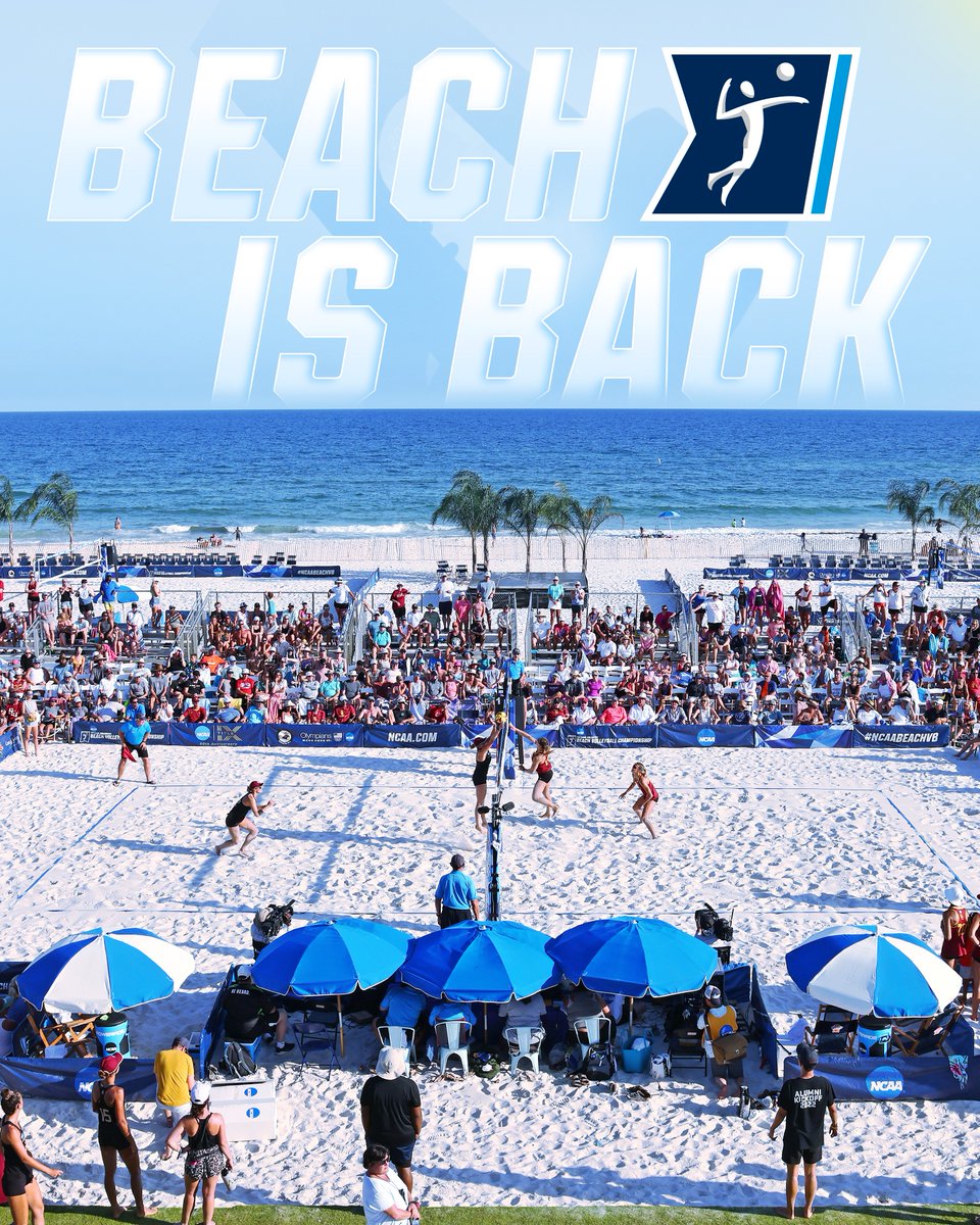 Beach is 𝗕𝗔𝗖𝗞! 🏝🏐

#NCAABeachVB