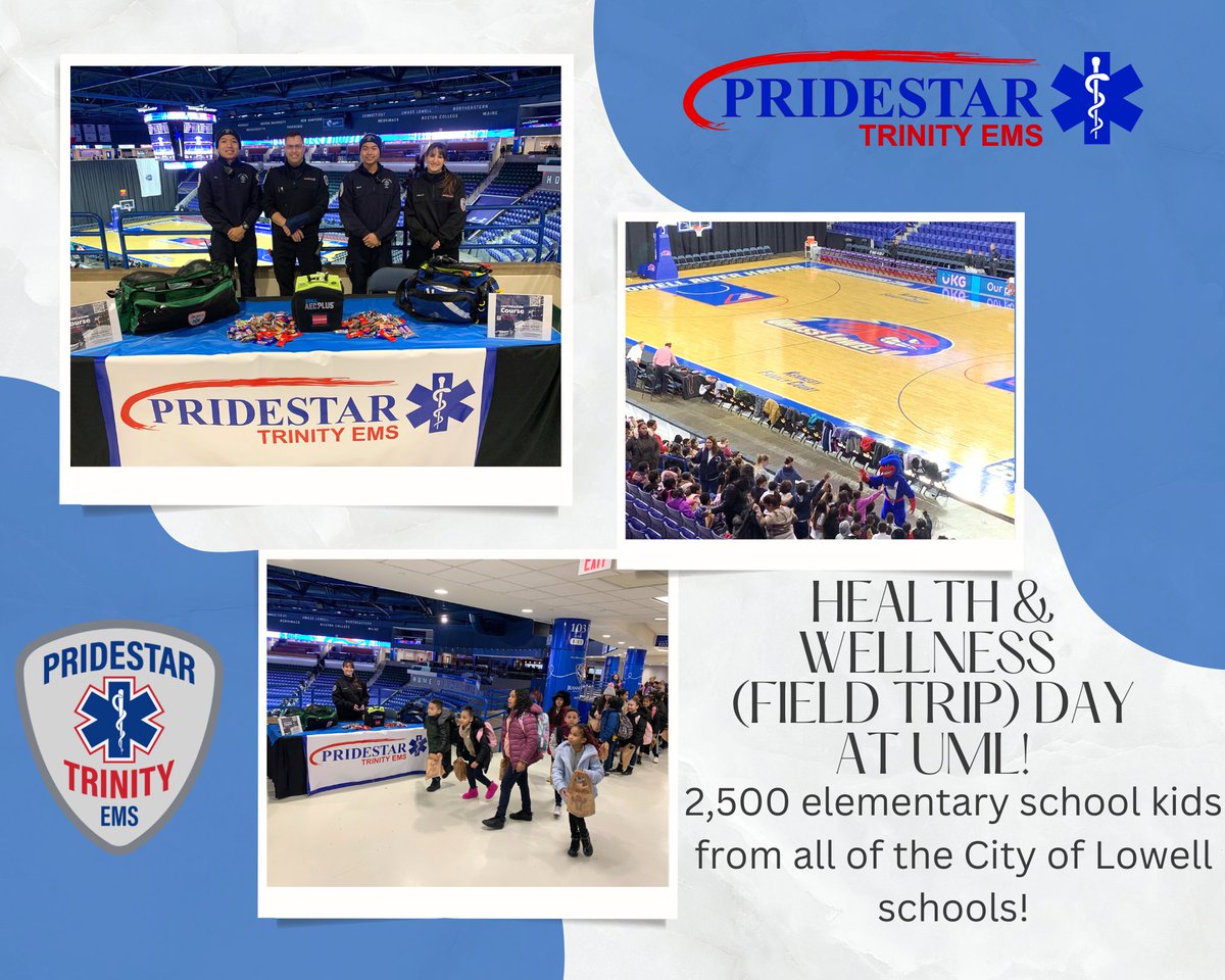 PridestarTEMS's tweet photo. We had a great day over at the Tsongas Arena during their annual Health &amp; Wellness (Field Trip) Day. Over 2500 elementary school kids from the various Lowell elementary schools rambled down the “Kid’s Concourse” talking to different companies and enjoying kid-friendly activities. https://t.co/PqzBahGu7W