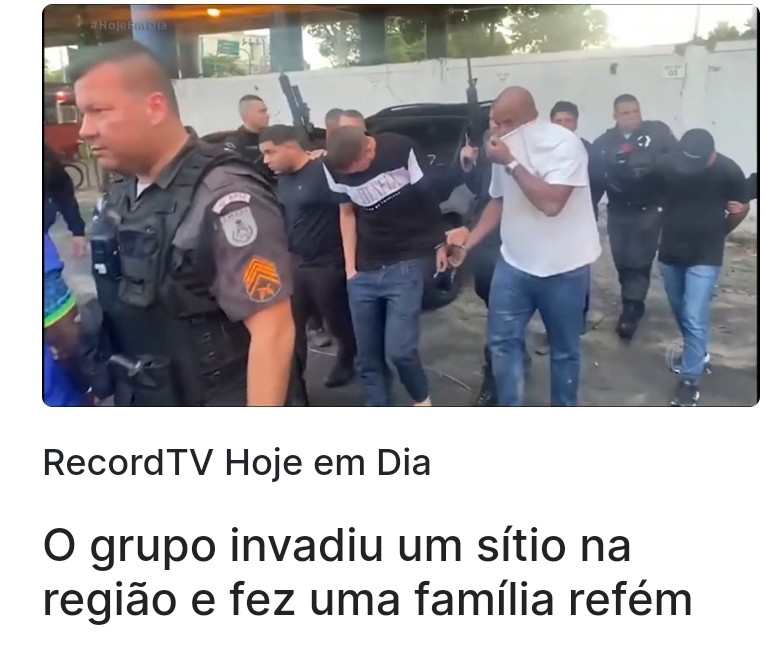 Nelson Carvalheira On Twitter Integrantes De Mil Cia S O Presos Na Zona Oeste Do Rio