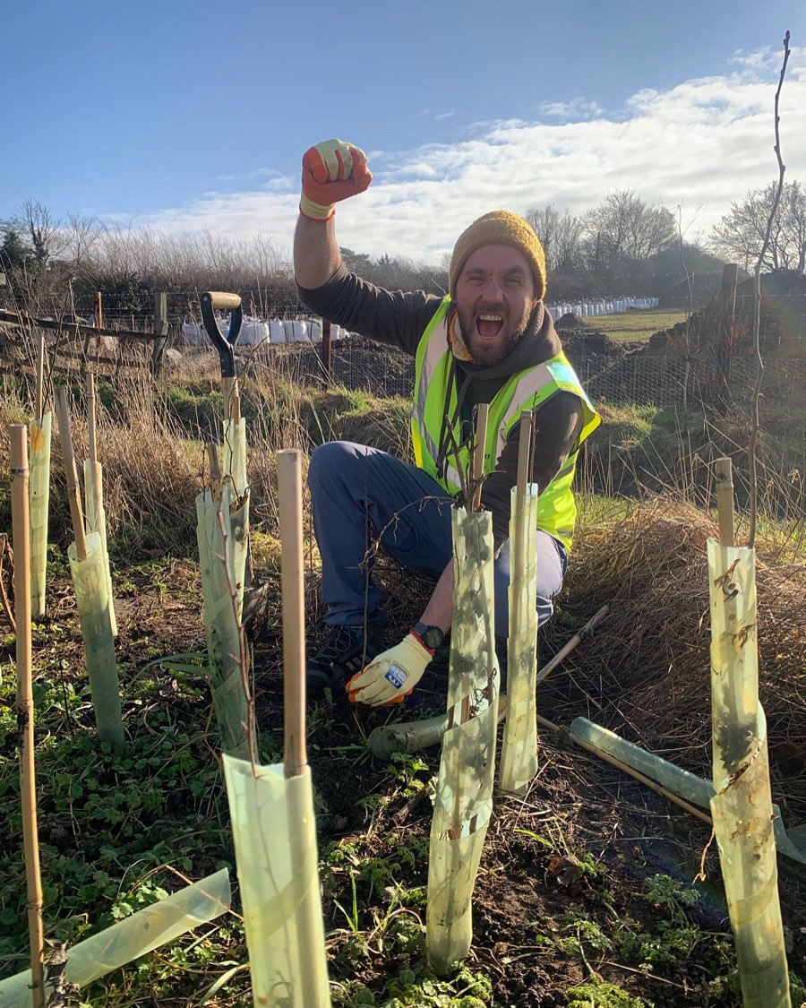 "Planting trees and shrubs is the most fun you can have on a Thursday" 🌿

Last week I used a volunteer day at the Wildfell Centre for Environmental Recovery, <a href="/GroundControlGC/">Ground Control</a>'s 296-acre site dedicated to BNG.

We planted 1600+ native trees and shrubs. What a day.