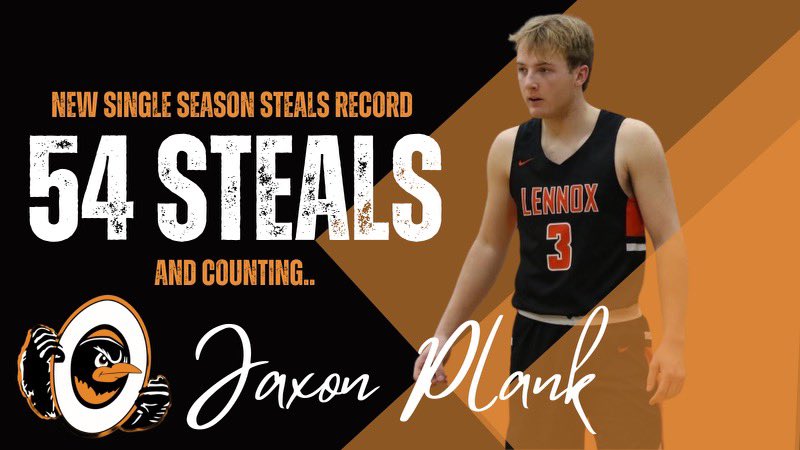 Congrats to <a href="/jaxonplank3/">jaxon</a> for breaking the single season steals record!