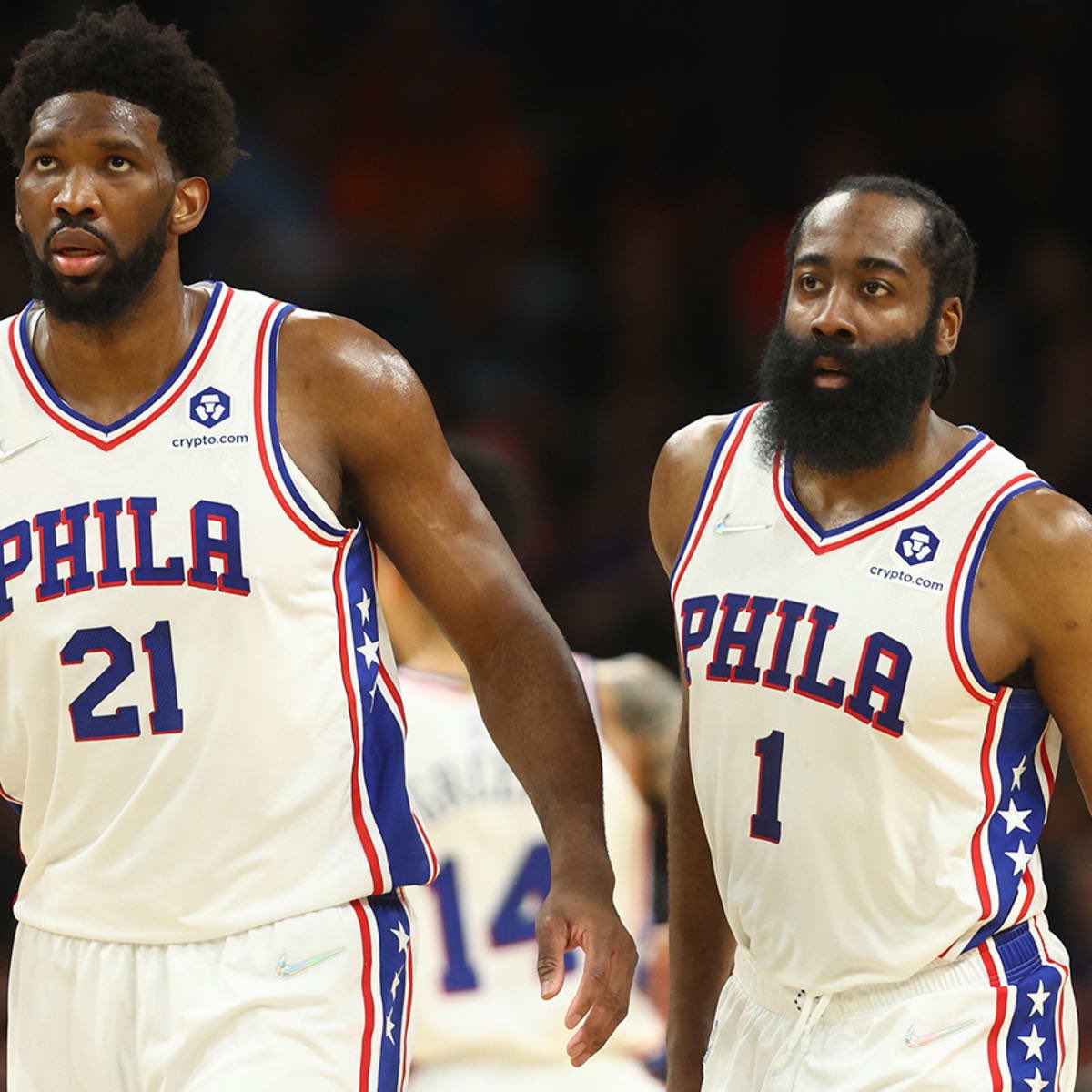AirBall4Ever's tweet photo. Joel Embiid, 33,2 pts, et James Harden, 10,8 ast, pourraient devenir les premiers coéquipiers depuis George Gervin et Johnny Moore (1981-1982 chez les Spurs) à finir l’un 1er au scoring et l’autre premier aux assists durant la même saison. https://t.co/76liqioRd0